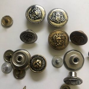 Assorted Versace Jeans Couture rivers for jeans